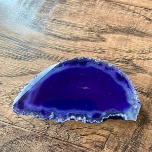 Purple agate slab